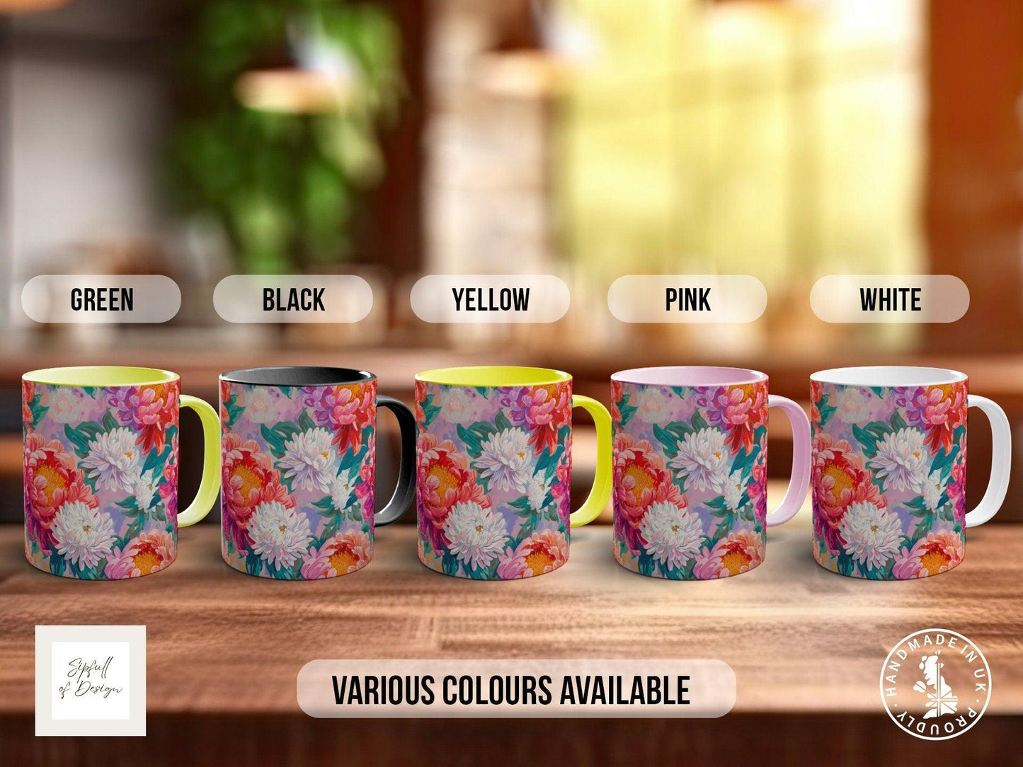 Birth Month Flowers Mug - November Chrysanthemum -