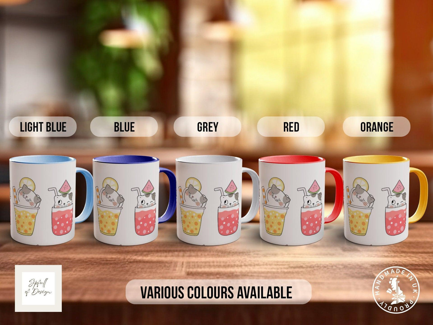 Cute Cat Mug – Handmade Ceramic Mug With Cat Paw Design | Dishwasher Safe