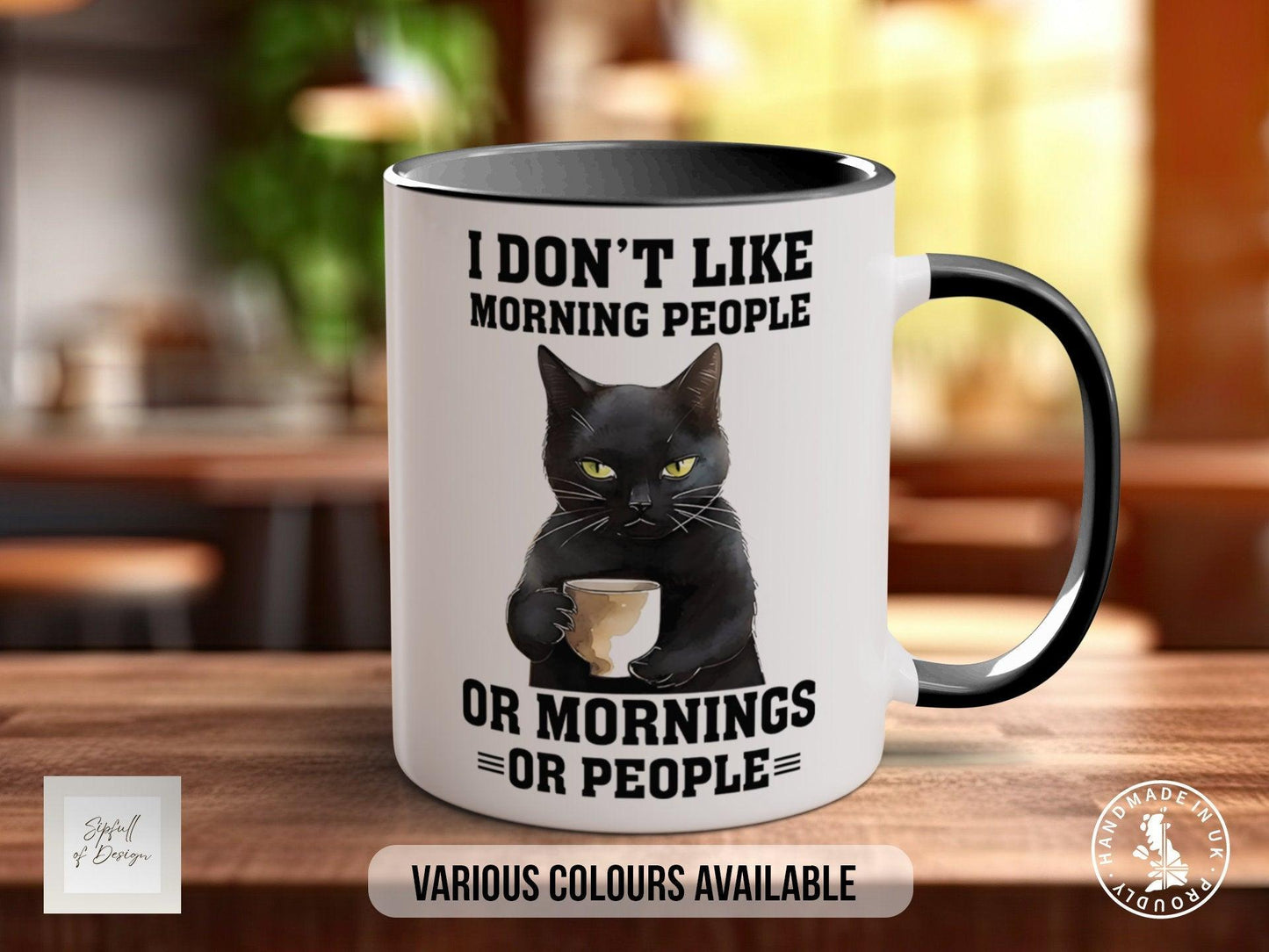 Funny Morning Mug – Humorous Coffee Mug With Colourful Design & Dishwasher Safe