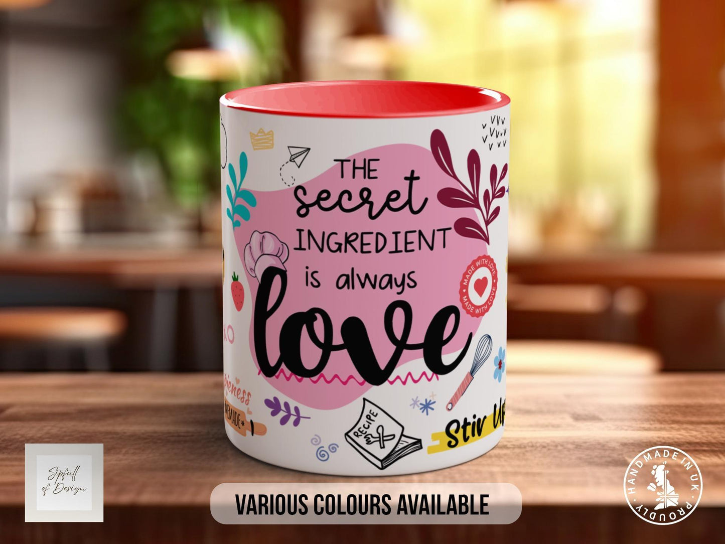 Love Baking Mug – Handmade Ceramic Mug Dishwasher Safe | Heartfelt Baking Gift