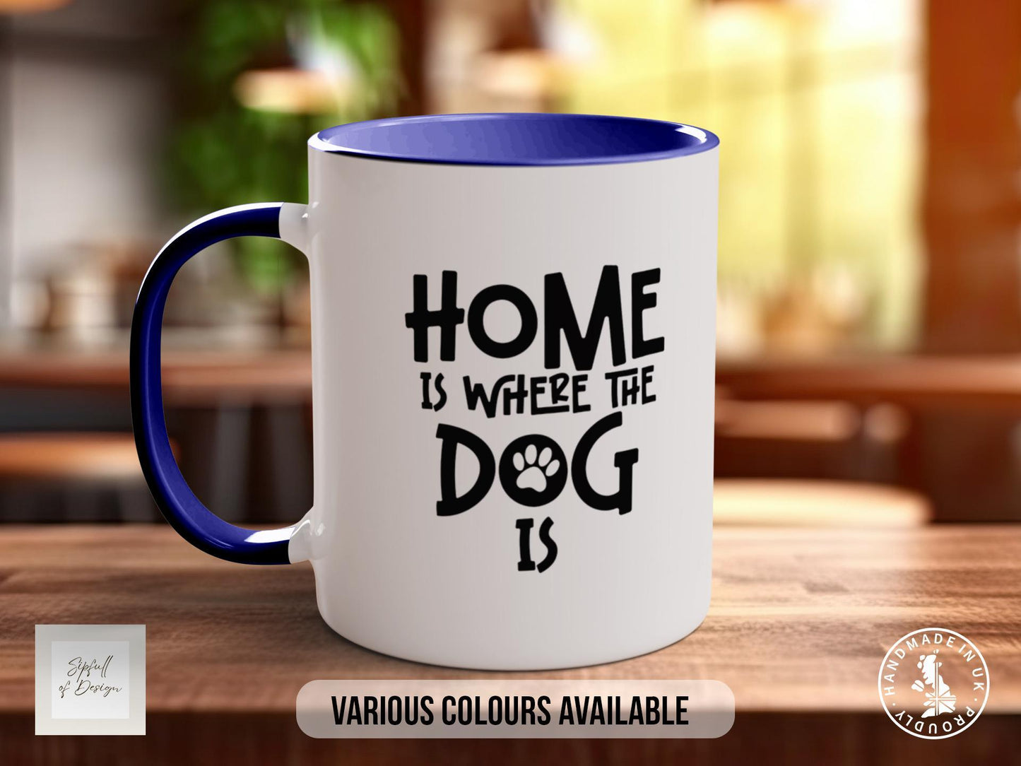 Dog Lover Mug – Handmade Ceramic Paw Print Coffee Mug | Dog Mum Gift, Dishwasher Safe