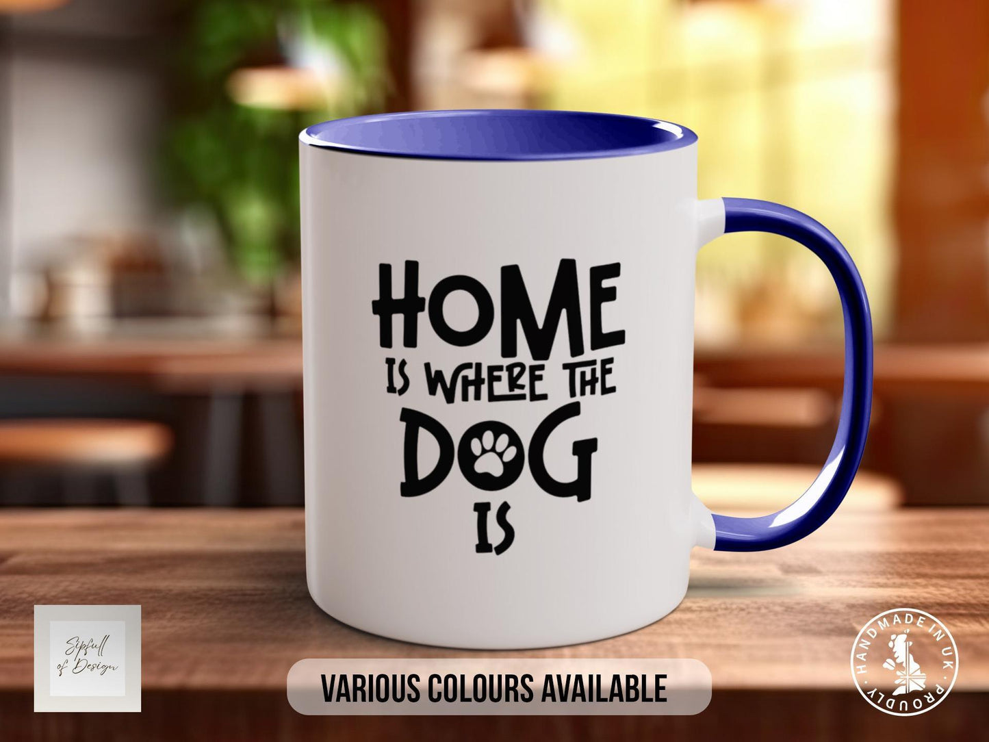 Dog Lover Mug – Handmade Ceramic Paw Print Coffee Mug | Dog Mum Gift, Dishwasher Safe