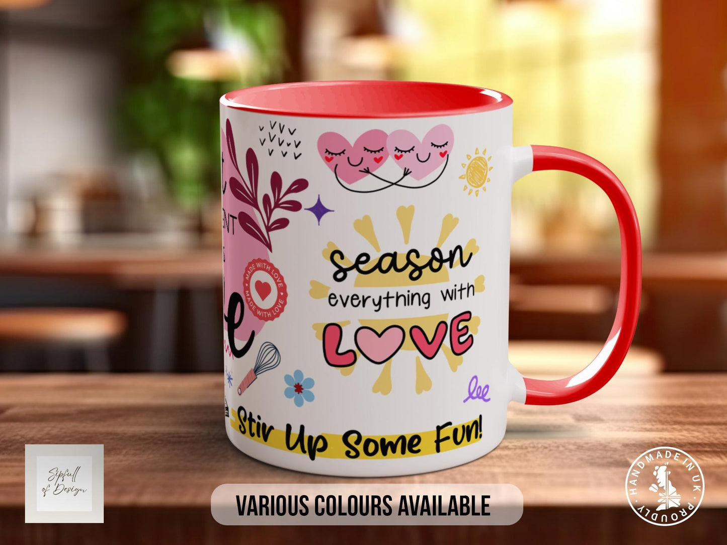 Love Baking Mug – Handmade Ceramic Mug Dishwasher Safe | Heartfelt Baking Gift
