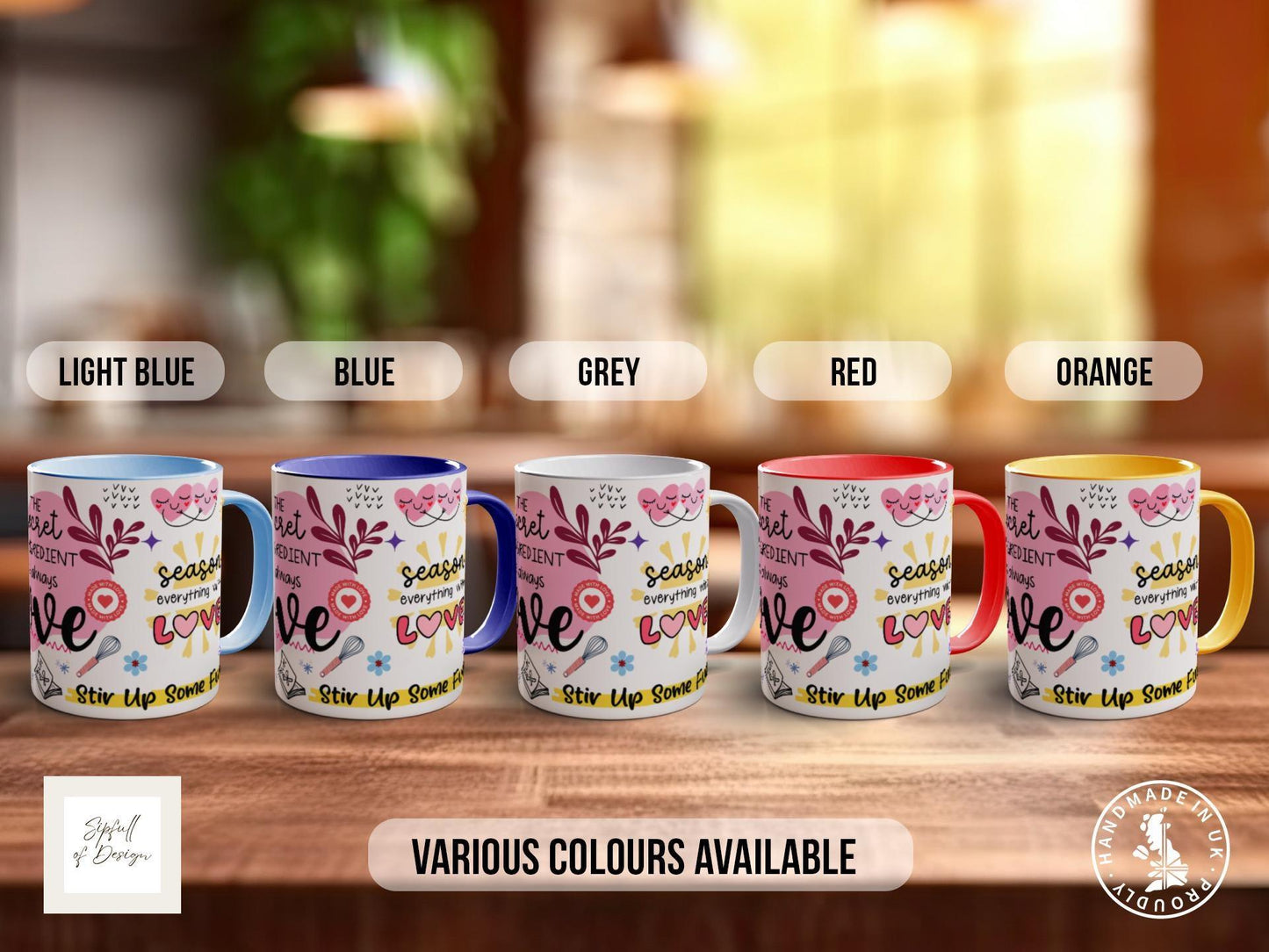 Love Baking Mug – Handmade Ceramic Mug Dishwasher Safe | Heartfelt Baking Gift