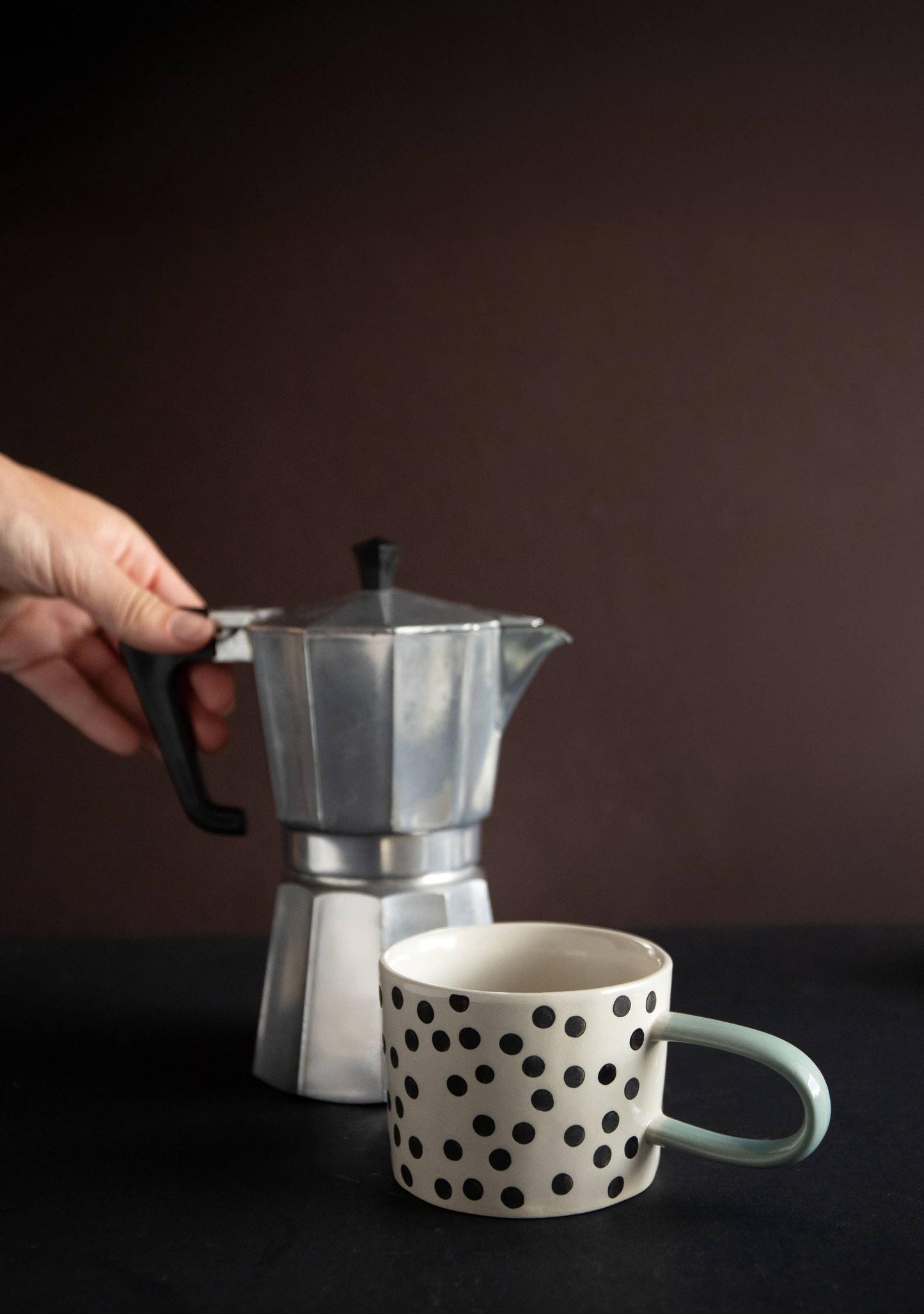 Mono Ditsy Spot Mug