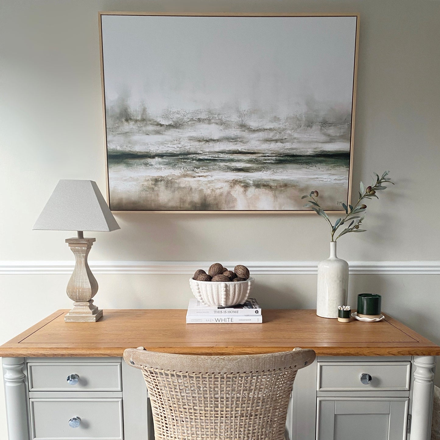 Moods Landscape Framed Printed Canvas