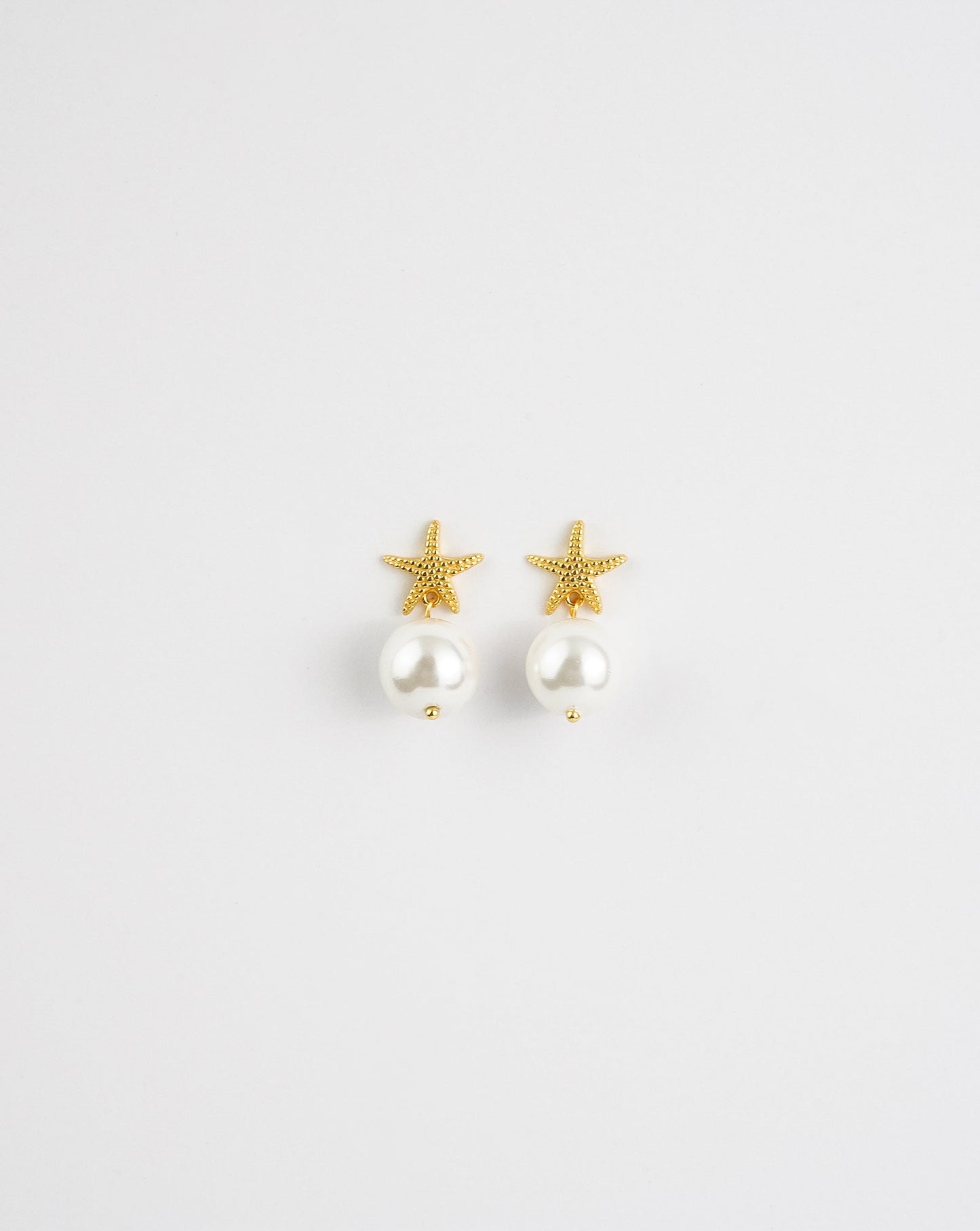 Star Fish Pearl Earrings