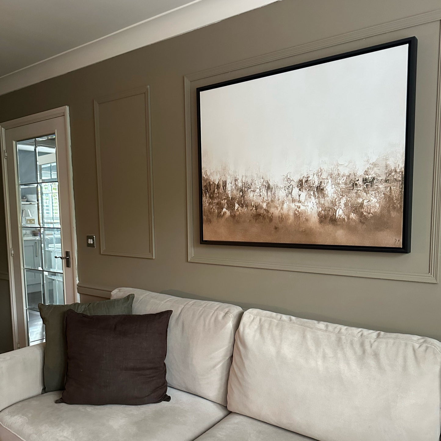 Landa Landscape Framed Printed Canvas