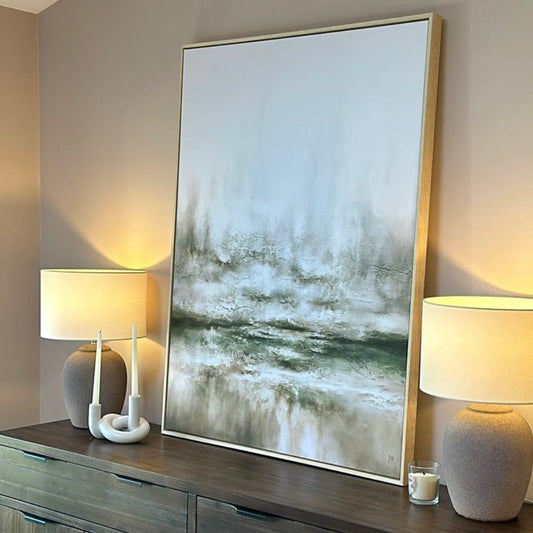 Moods Portrait Framed Printed Canvas