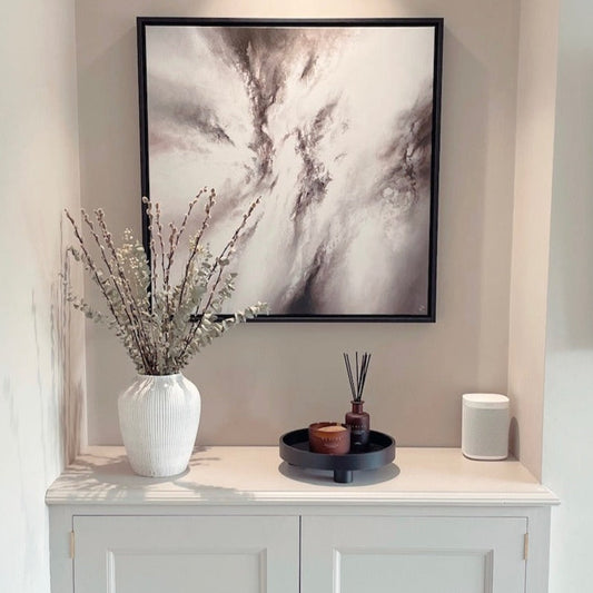 Fusion II Square Framed Printed Canvas