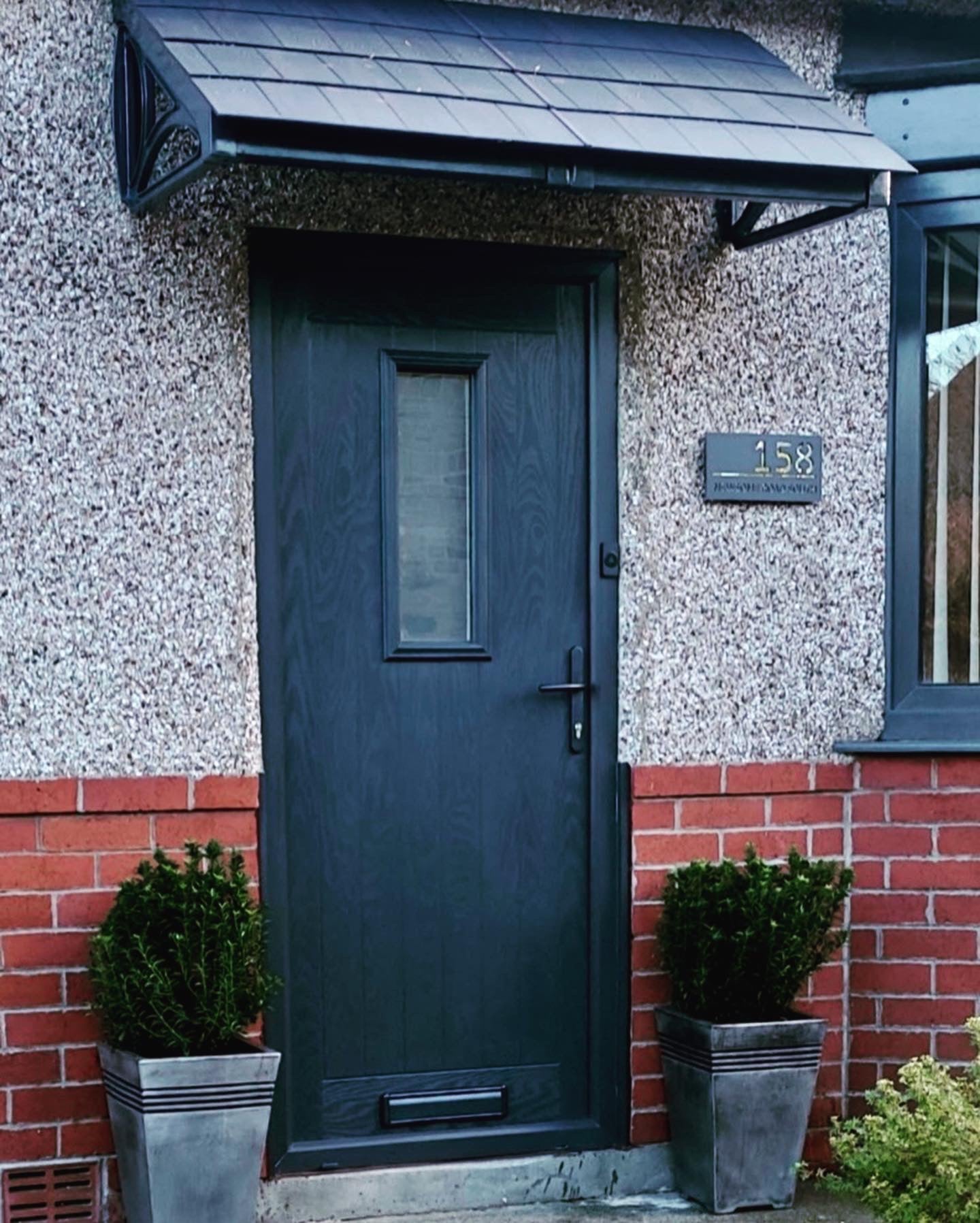 Cosgrove Lean-To Door Canopy - Flat Pack Porch Canopy