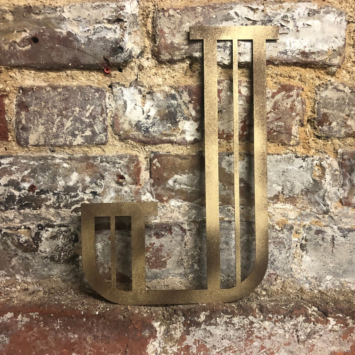 Gold Distressed 5" or 12" Art Deco Lettering A-Z 0-9