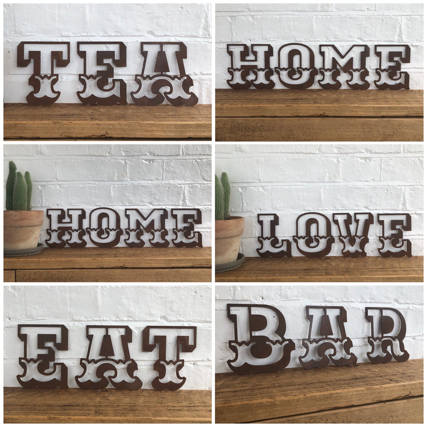 Rusty 5" Carnival Metal Letters A-Z