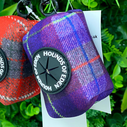'Molly' - Purple tweed effect Poop/Treat Bag Holder