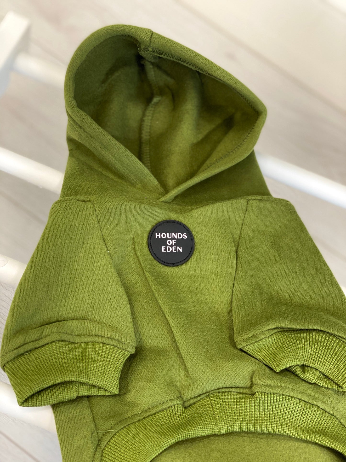 Dog Hoodie - Olive Green