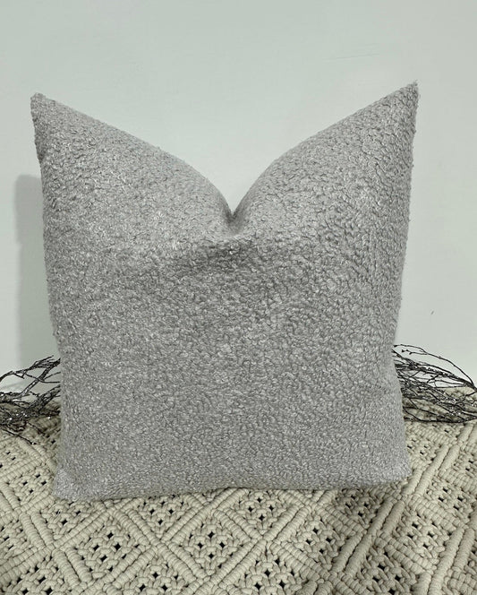 The Couture Cushion - The Luxury Grey Boucle - Style No. 136
