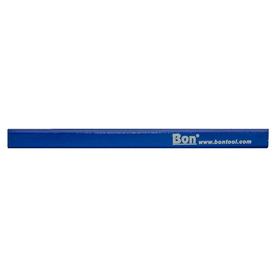 Bon Tool Carpenter Pencil - Blue Casing Hard Black Lead 34-338 (Single Pencil)