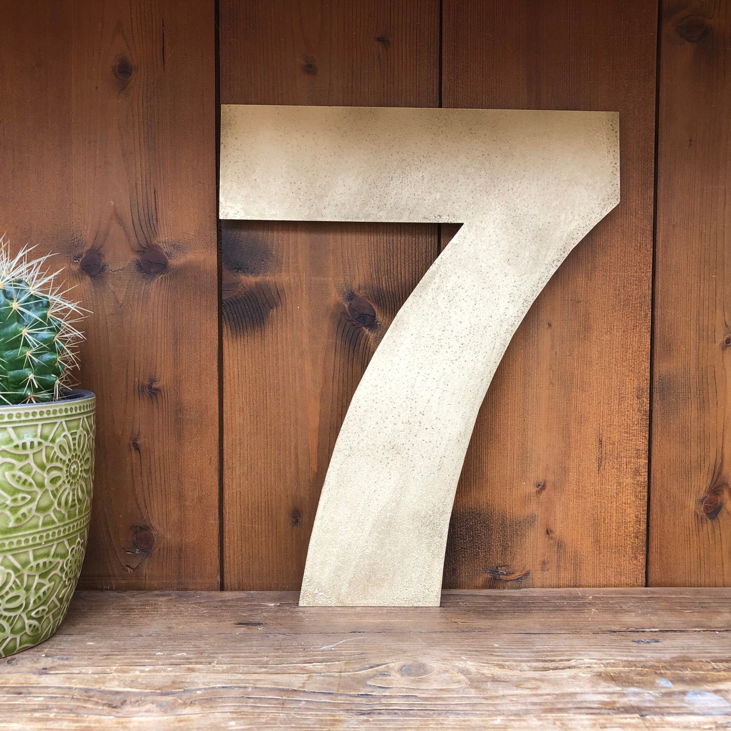 12" and 5" Gold Fat Font Metal Letters.