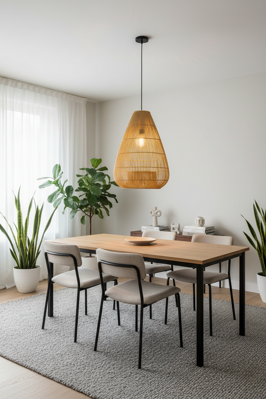 Tear shaped Rattan Lights - Medium