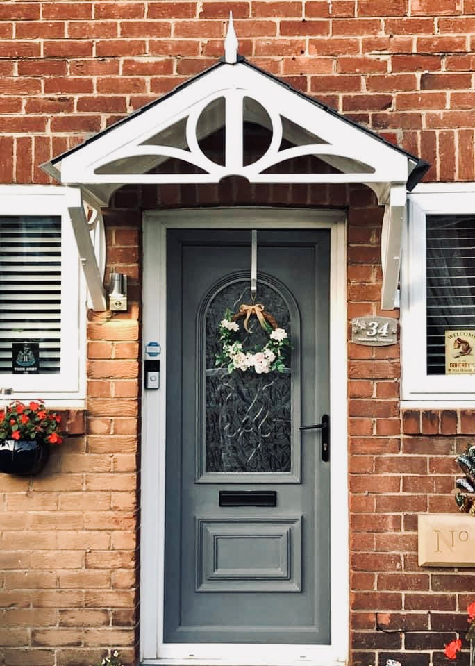 Althorp Door Canopy 149cm - Flat Pack Porch Canopy