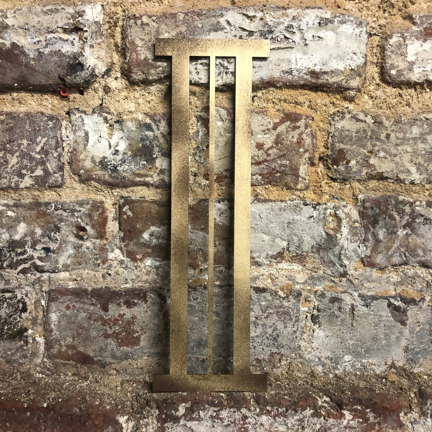 Gold Distressed 5" or 12" Art Deco Lettering A-Z 0-9