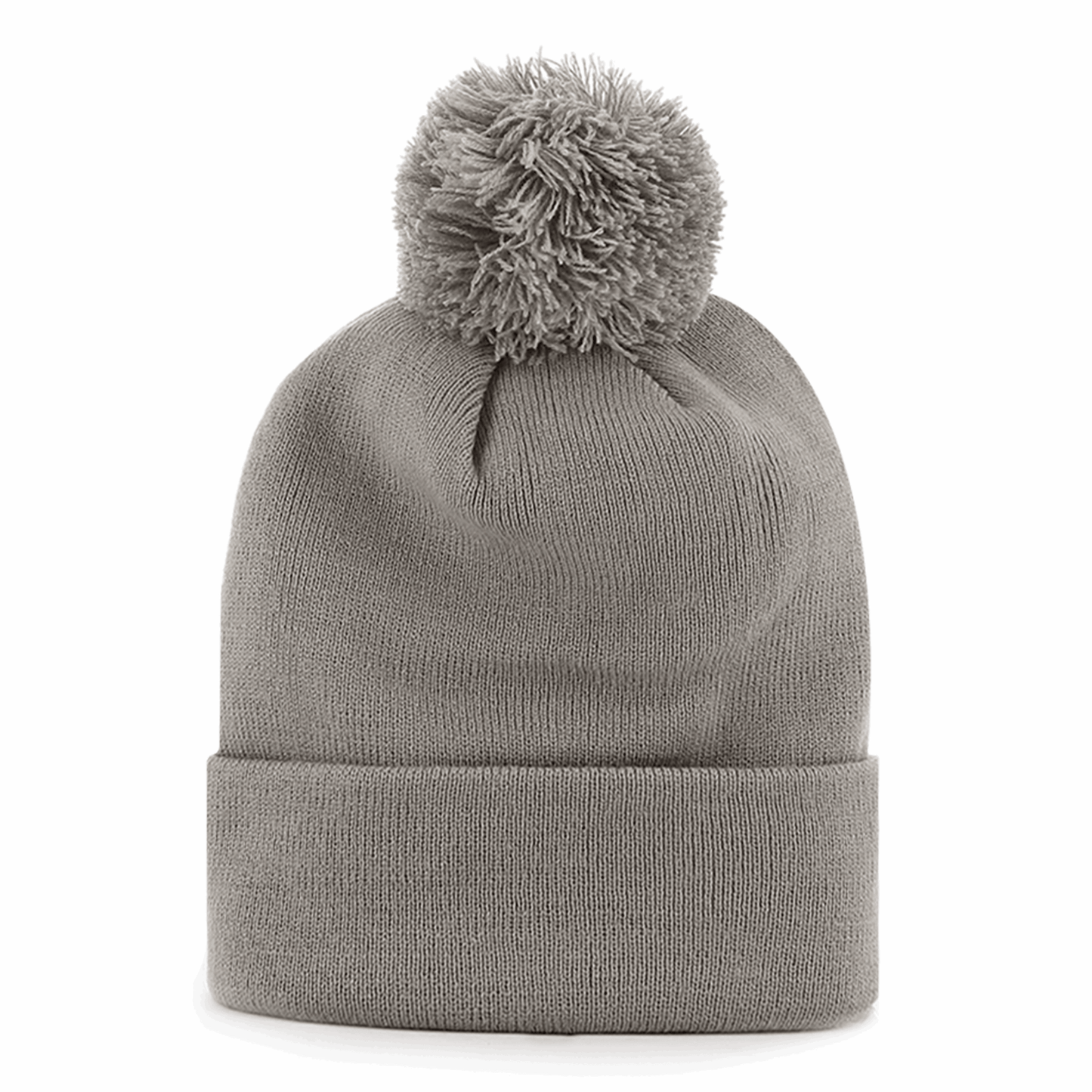 Pom Pom Grey Beanie