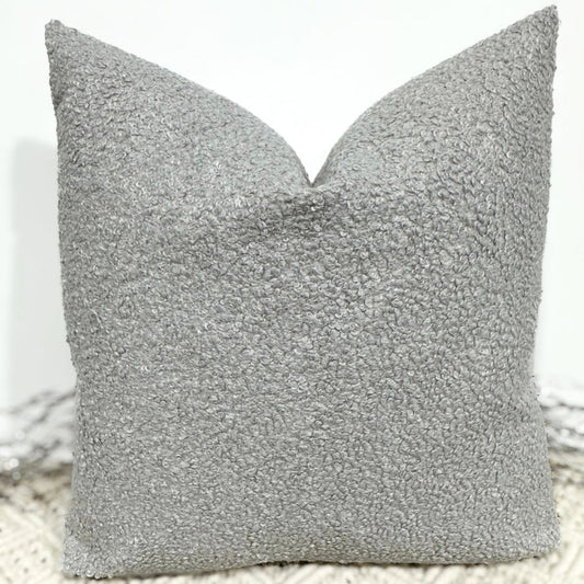The Couture Cushion - The Luxury Grey Boucle - Style No. 136