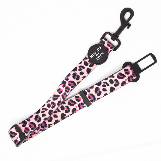 Blushing Leopard Car Seat belt Restraint