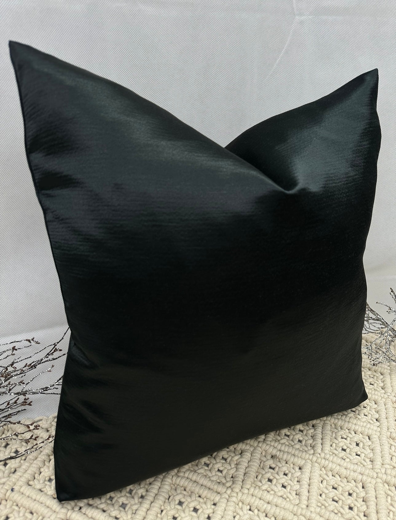 The Couture Cushion - The Black Laura - Style No. 145