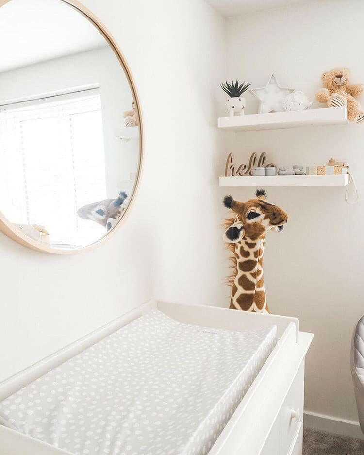 Anti-Roll Wedge Changing Mat - Grey Spots