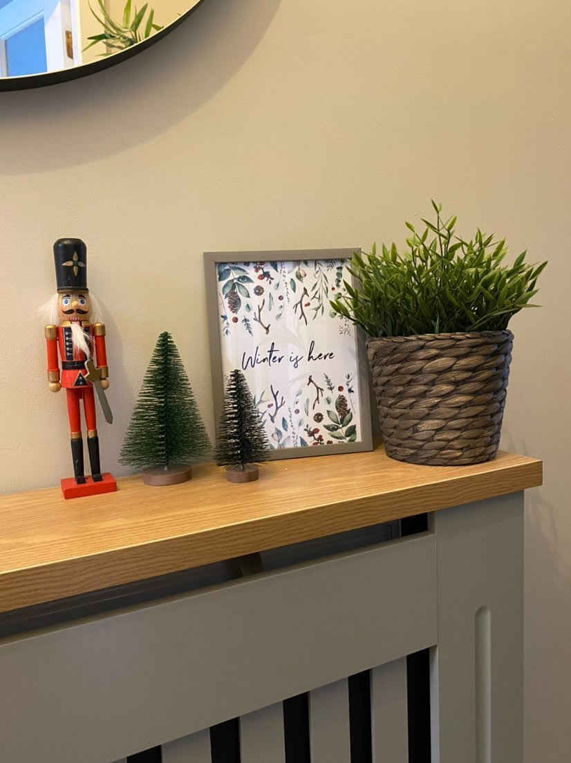 Winter is here Full Border Winter Christmas Seasonal Wall Home Decor Print