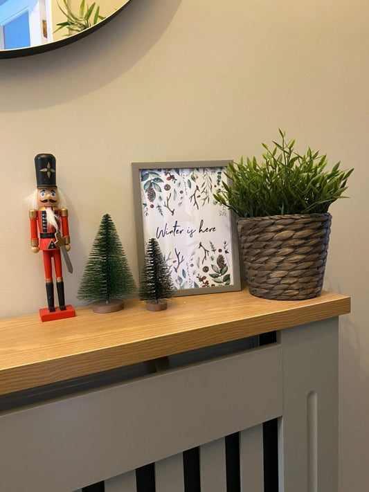 Winter is here Full Border Winter Christmas Seasonal Wall Home Decor Print