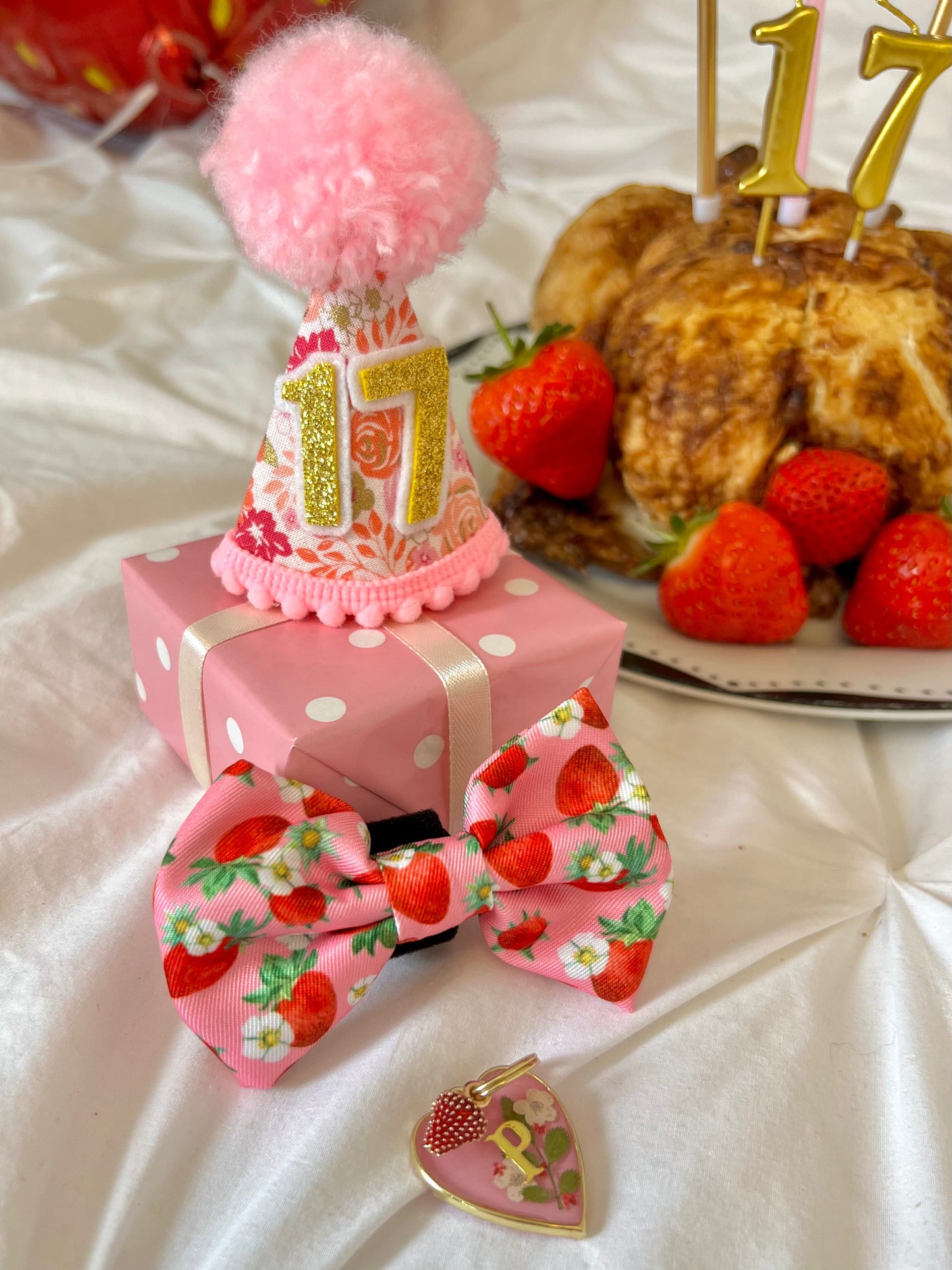 Strawberry Patch Design Dog Harness