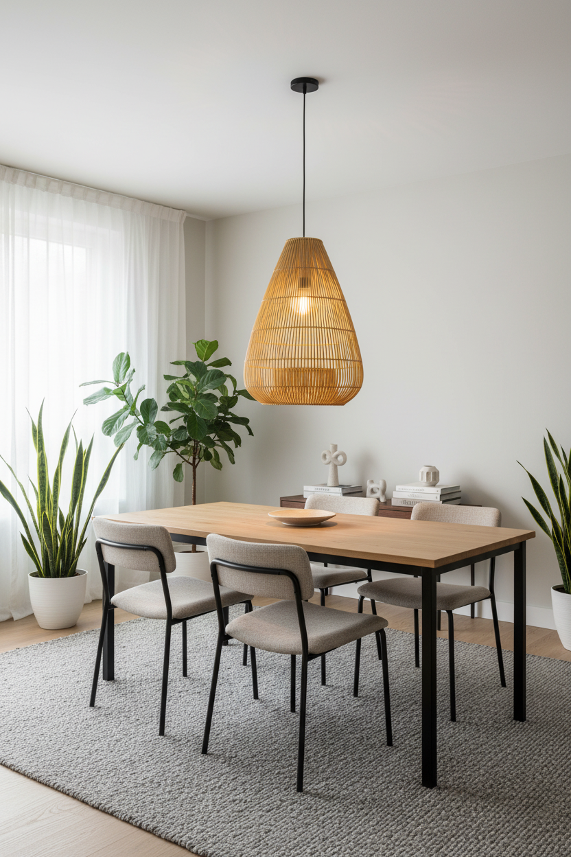 Tear shaped Rattan Lights - Medium