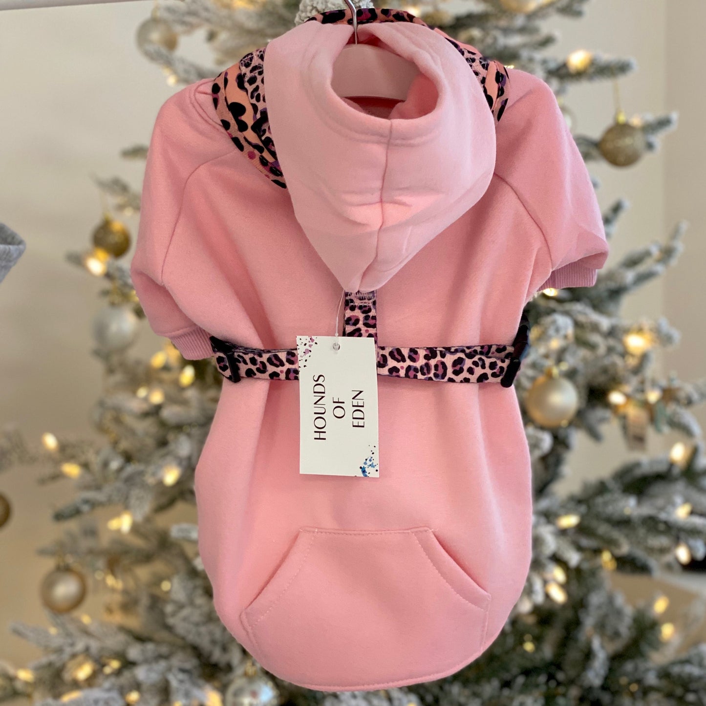 Dog Hoodie - Light Pink