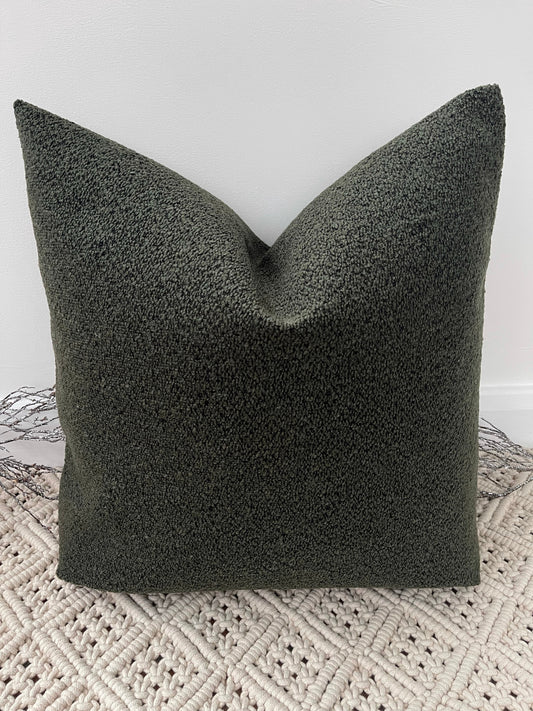 The Couture Cushion - The Luxury Green Boucle - Style No. 128