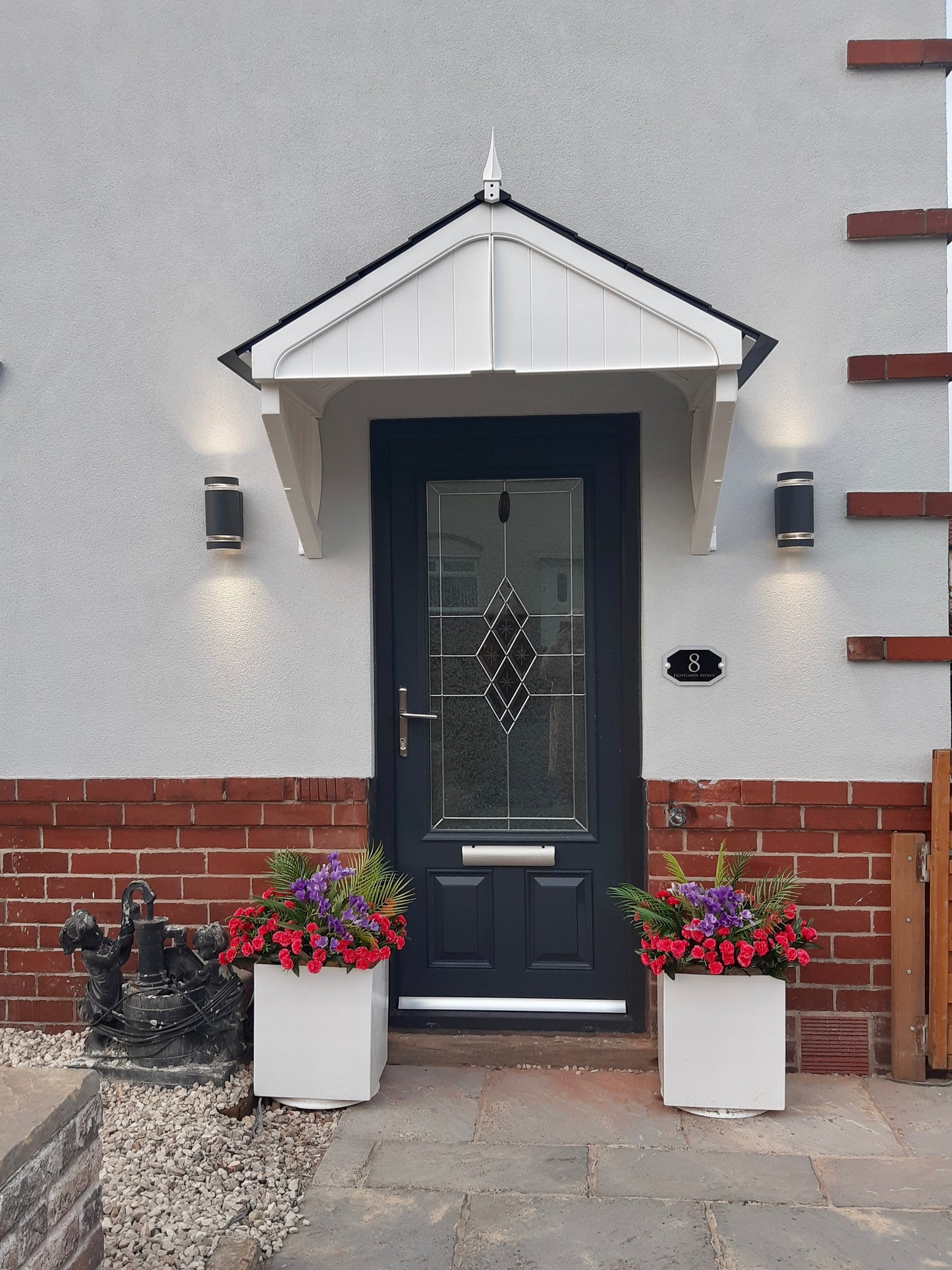 Achurch Door Canopy 149cm - Flat Pack Porch Canopy