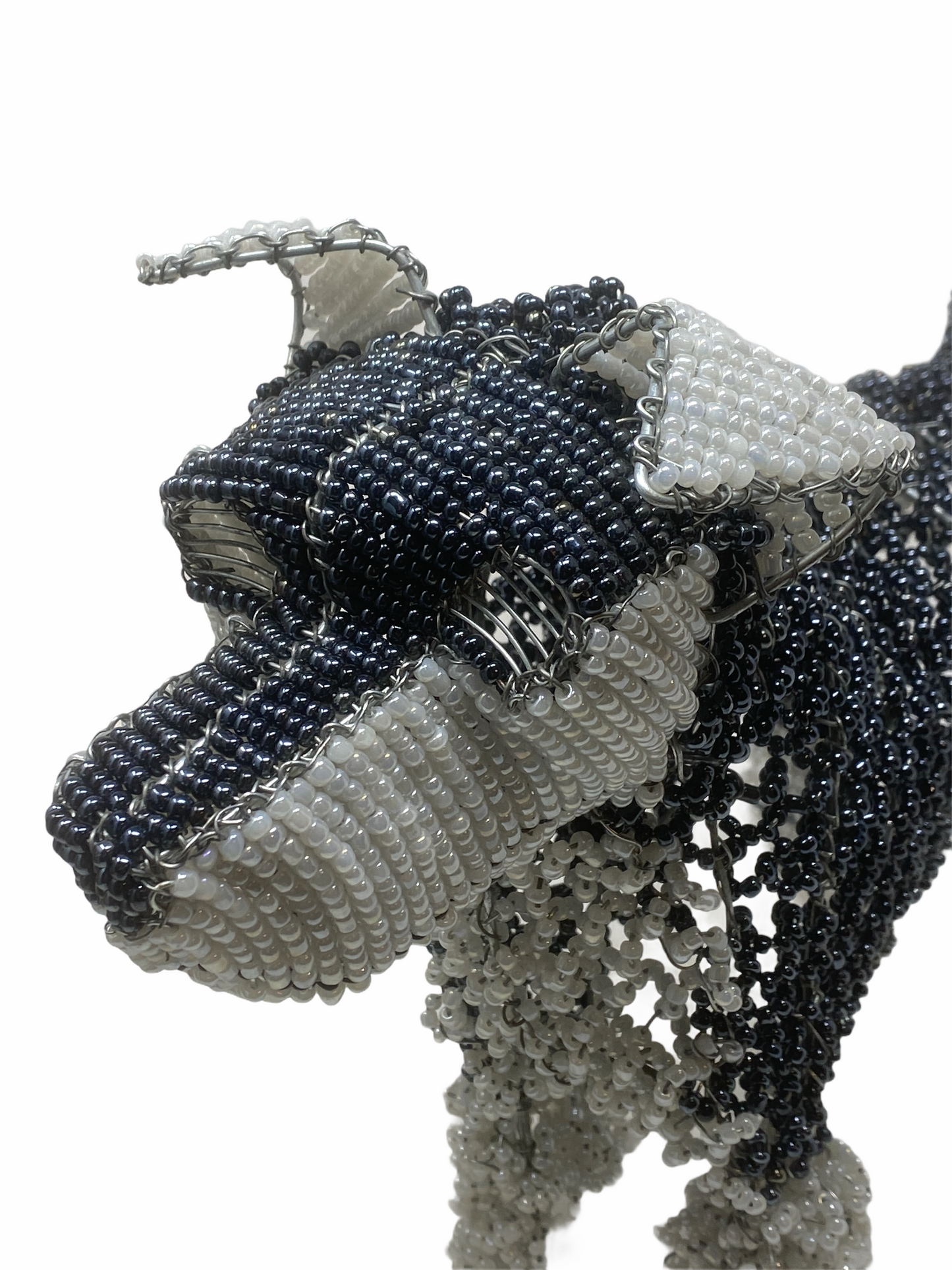 Hand Beaded Dog Sculpture - Terrier