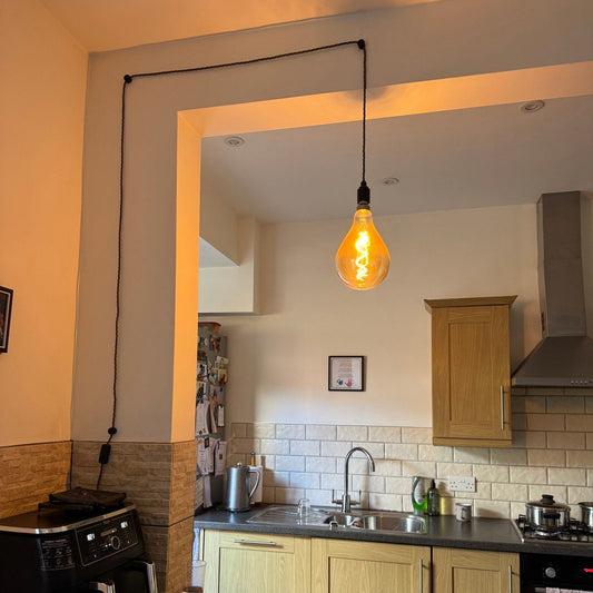 Bespoke Pendant Cable Light | Custom Fabric Cable Ceiling Lighting UK