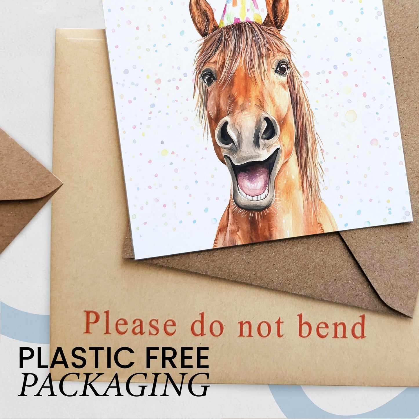 Birthday Card For Him or Her Of A Horse Illustration For Him or Her Birthday Gift