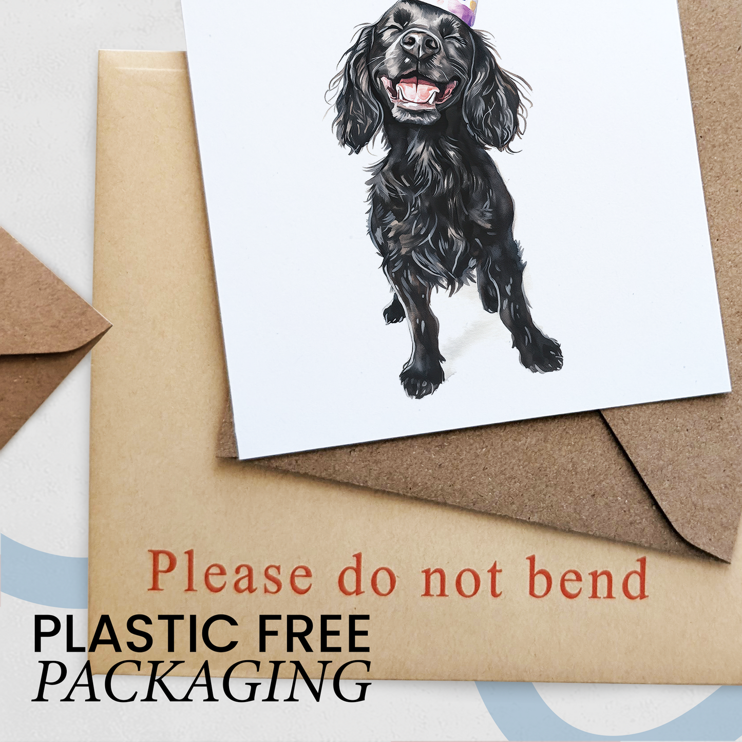 Cocker Spaniel Birthday Card – Cute Dog Lover Card with Party Hat – Pawsome Birthday Greeting Card for Dog Owners