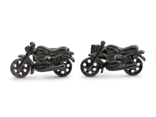 black motorbike cufflinks