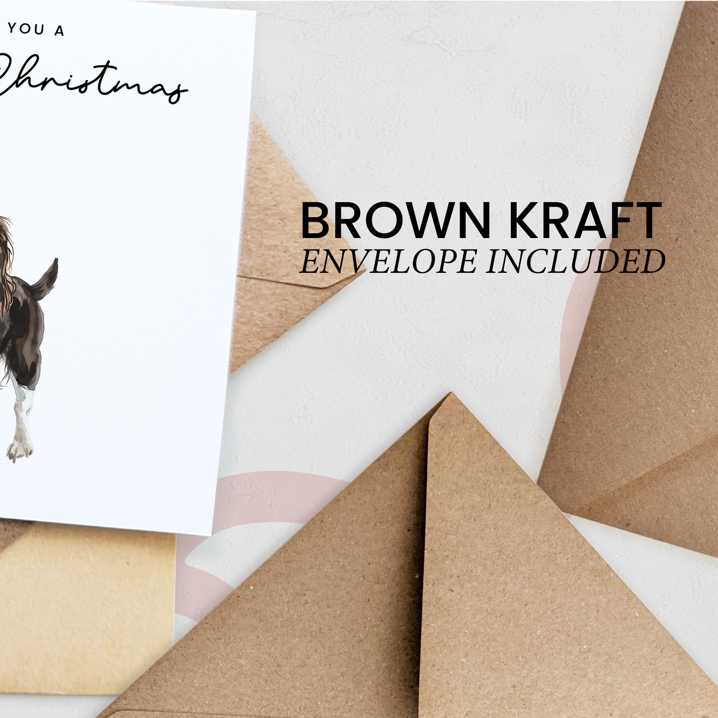 Springer Spaniel Dog Christmas Card – Cute Dog Lover Christmas Card – Eco Friendly “Merry Christmas” Card – Springer Spaniel Holiday Card