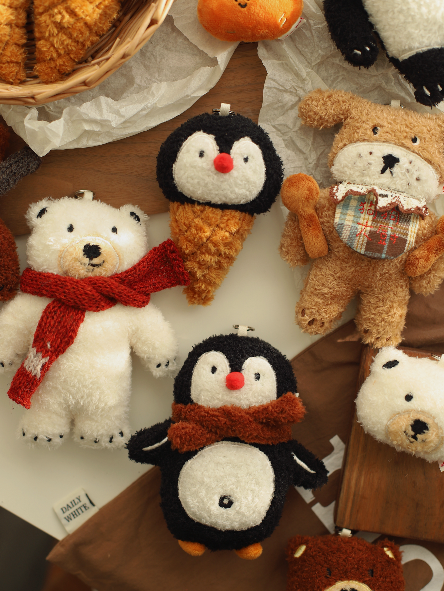 Daily White | Penguin Plush Charm