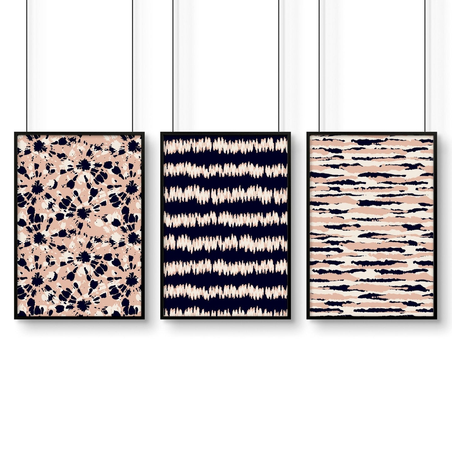 Coastal decor ideas | Set of 3 framed wall art prints