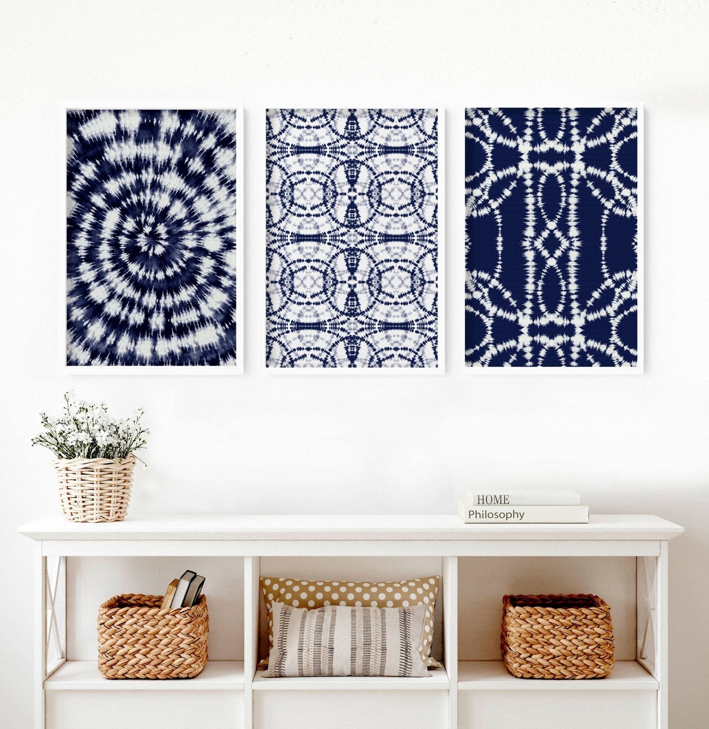 Beach hut decor | Set of 3 wall art prints