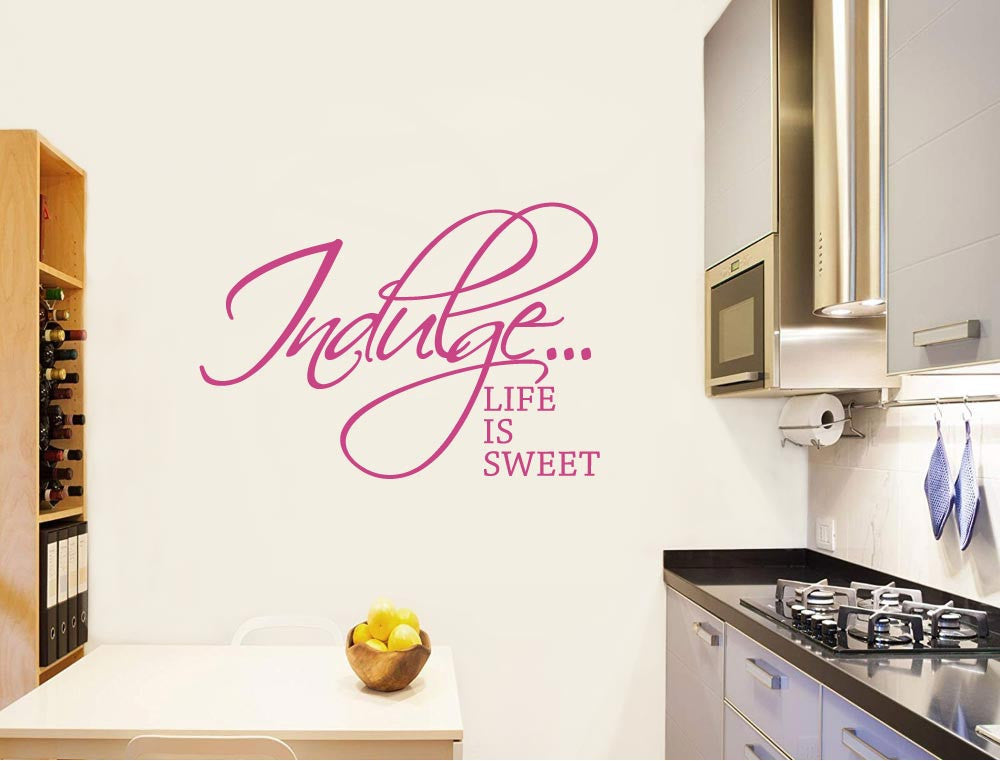 Life is Sweet Vinyl Wall Quotes Sticker