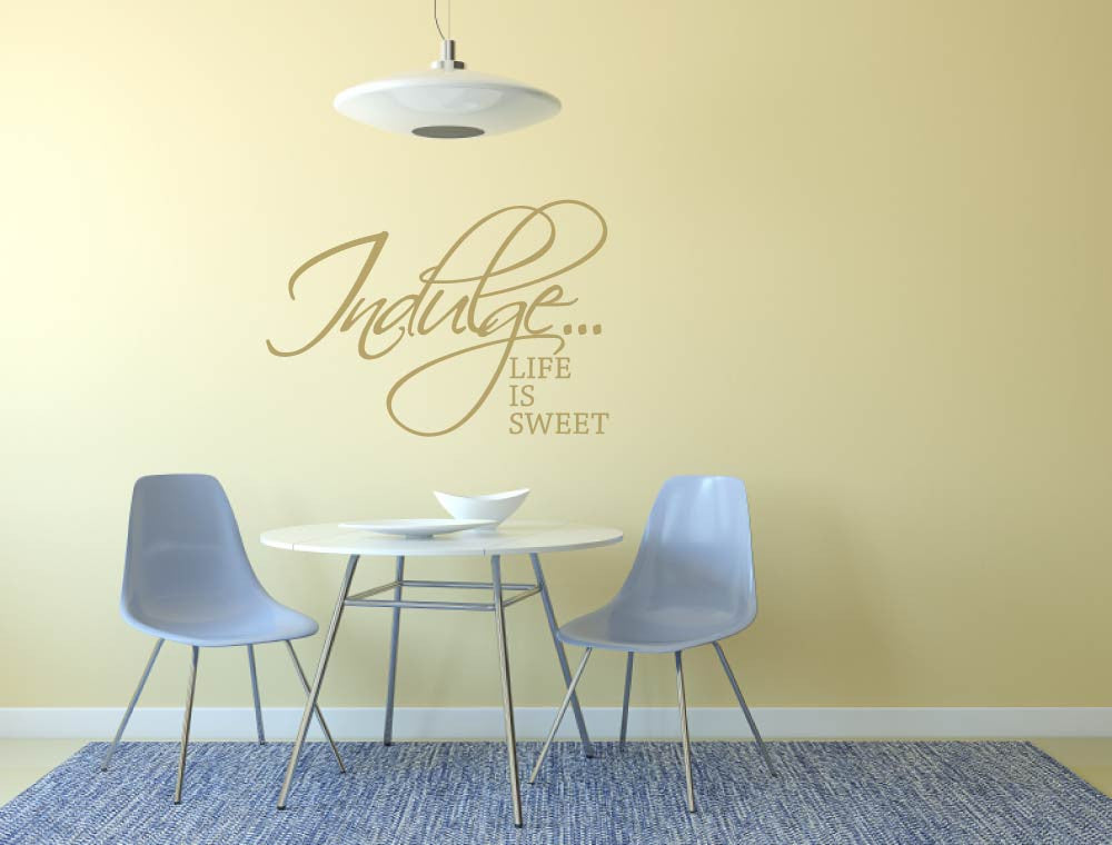 Life is Sweet Vinyl Wall Quotes Sticker