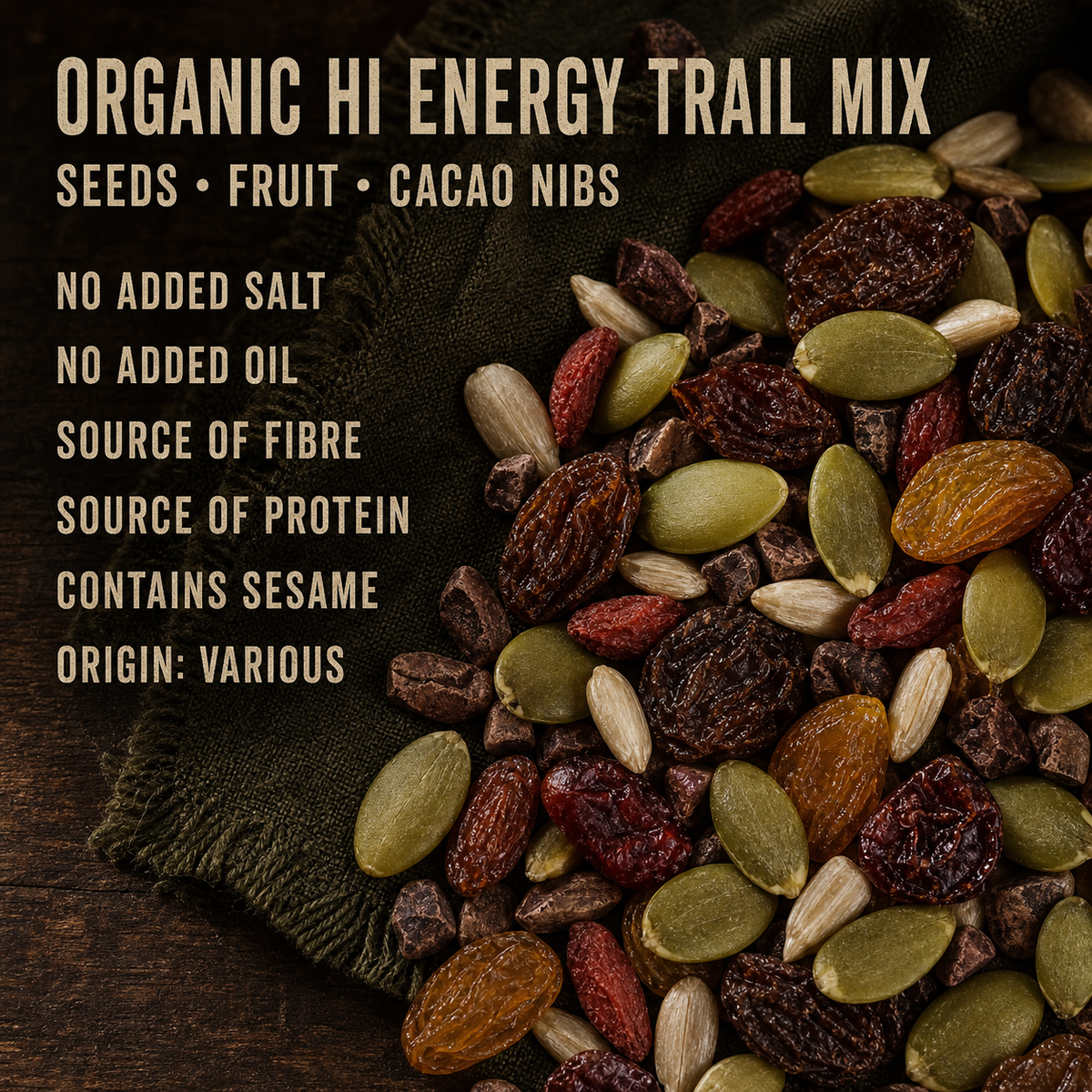 Infinity Foods Organic Hi Energy Trail Mix