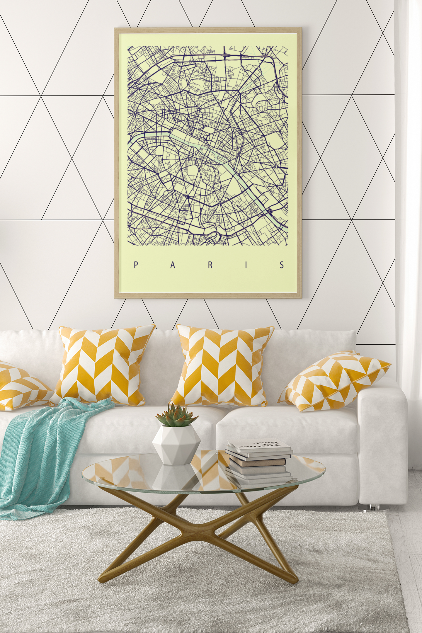 Portrait Map Any City Personalised Wall Decor Print with 10 New Styles